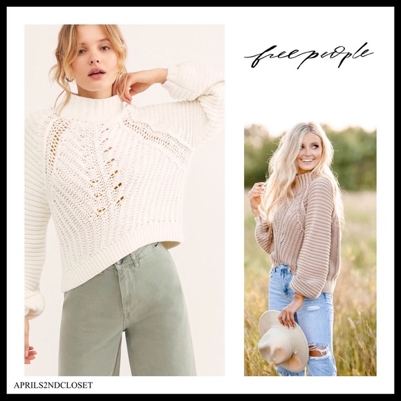 FREE PEOPLE BOHO SWEATER LUXE KNIT PULLOVER A2C - Picture 13 of 13